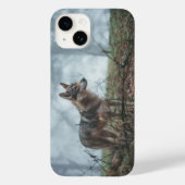 Wolfdog iPhone 14 Hülle (Rückseite)