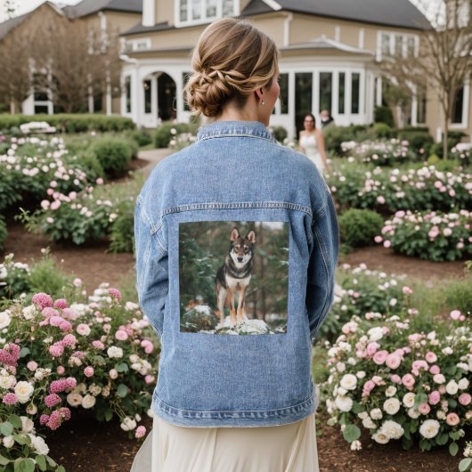 Wolfdog Jeansjacke (Hochzeit Rückseite)