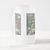 Wolfdog Mattglas Bierglas (Vorderseite Links)