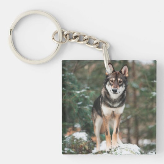 Wolfdog Schlüsselanhänger (Vorderseite)