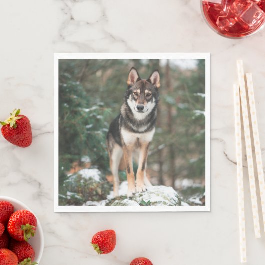 Wolfdog Serviette (Beispiel)