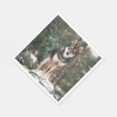 Wolfdog Serviette (Ecke)