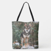 Wolfdog Tote Bag Tasche (Rückseite)