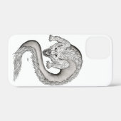 Wolfdragon Schwarzweiß-Design Case-Mate iPhone Hülle (Rückseite (Horizontal))