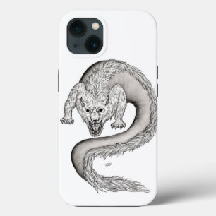 Wolfdragon Schwarzweiß-Design Case-Mate iPhone Hülle