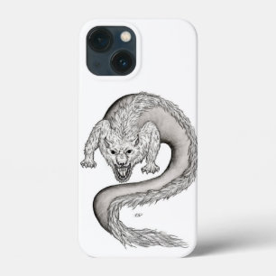 Wolfdragon Schwarzweiß-Design Case-Mate iPhone Hülle