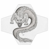 Wolfdragon Schwarzweiß-Design Fußball (Flach)