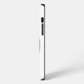 Wolfdragon Schwarzweiß-Design iPhone Hülle (Linke Seite)