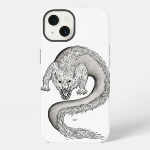 Wolfdragon Schwarzweiß-Design iPhone 13 Hülle