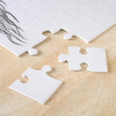 Wolfdragon Schwarzweiß-Design Puzzle (Seite)