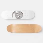 Wolfdragon Schwarzweiß-Design Skateboard (Horizontal)