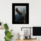 Wölfe, Adler und Totem Mystisches Kunstposter Poster (Heimbüro)