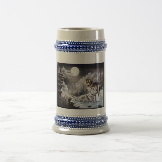 Wölfe Bierglas (Mittel)