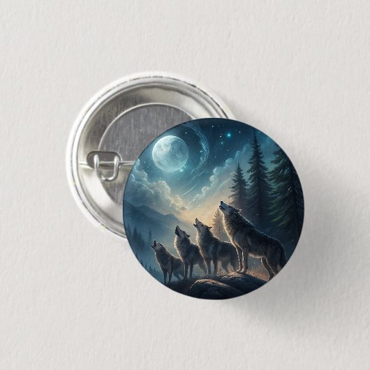 Wölfe Button (Vorne & Hinten)