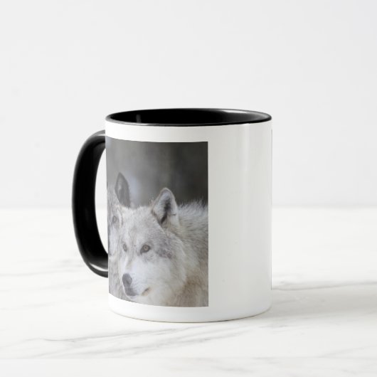 Wölfe (Canus Lupus) | WestYellowstone Tasse (Vorderseite Links)