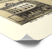 Wolfe City, TX Panorama Karte - 1891 Poster (Ecke)