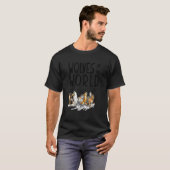 Wölfe der weltweit lebenden Waldtiere Jäger T-Shirt (Vorne ganz)