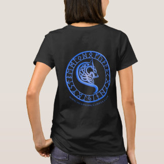 Wölfe des Schierlings-Höhlen-Blau-Shirts T-Shirt