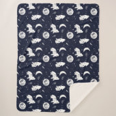 Wölfe, die am Mond heulen Sherpadecke (Vorderseite)