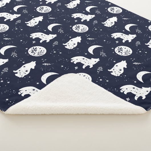 Wölfe, die am Mond heulen Sherpadecke (3/4)