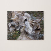 Wölfe ~ Digital-Öl-Schmerzen Puzzle (Horizontal)