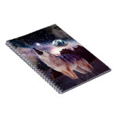 Wölfe durchziehen das Universum Notizblock (Rechte Seite)