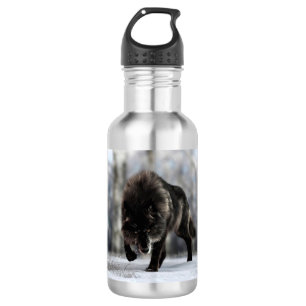 Wölfe Edelstahlflasche