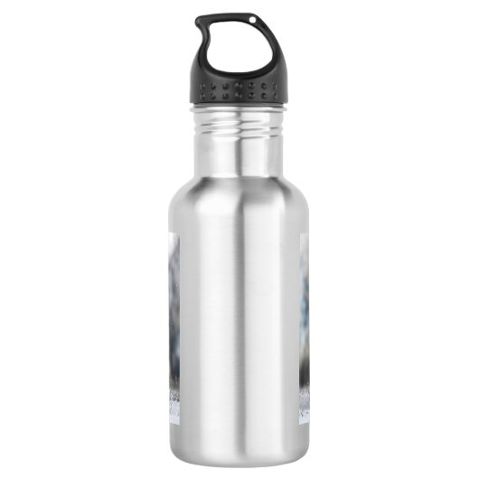 Wölfe Edelstahlflasche (Rückseite)