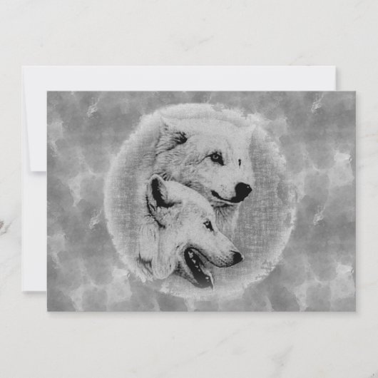 Wölfe Einladung (Vorderseite)