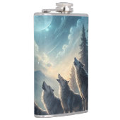 Wölfe Flachmann (Rechts)