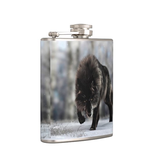 Wölfe Flachmann (Rechts)