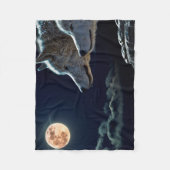 Wölfe Fleecedecke (Vorderseite)