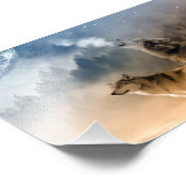 Wölfe Foto Art Print (Ecke)