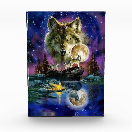 Wölfe Fotoblock (Vorderseite)