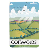 Wölfe für eine Pause. Magnet (Vertikal)