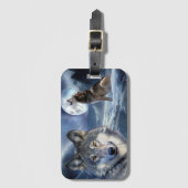 Wölfe Gepäckanhänger (Vorderseite Vertikal)