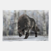 Wölfe Geschirrtuch (Horizontal)