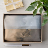 Wölfe heulen am Mond Seidenpapier (Geschenk)