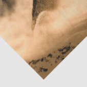 Wölfe heulen am Mond Seidenpapier (Detail)