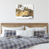 Wölfe im Bawarian Wood Leinwanddruck (Insitu (Schlafzimmer))