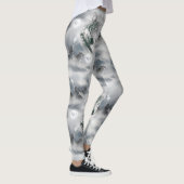 Wölfe im magischen Vollmond der Wildnis Leggings (Rechts)