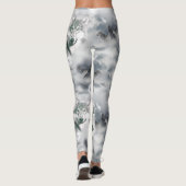Wölfe im magischen Vollmond der Wildnis Leggings (Rückseite)