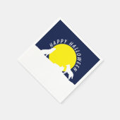 Wölfe im Mondlicht, glückliches Halloween Serviette (Ecke)