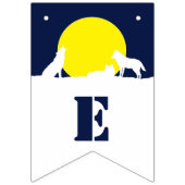 Wölfe im Mondlicht, Jedermann Howl! Jagd Wimpelkette (Zweite Fahne)