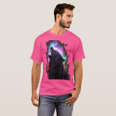 Wölfe im Mondwolf Wildtier T-Shirt (Vorne ganz)