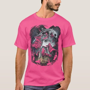 Wölfe im Mondwolf Wildtier T-Shirt