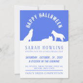 Wölfe im Schnee, Halloween-Party Einladung (Vorderseite)