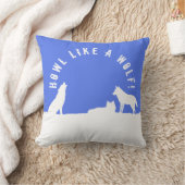 Wölfe im Schnee, Howl wie ein Wolf! Kissen (Decke)