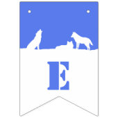 Wölfe im Schnee, Jedermann Howl! Jagd Wimpelkette (Zweite Fahne)