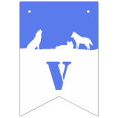 Wölfe im Schnee, Jedermann Howl! Jagd Wimpelkette (Dritte Fahne)